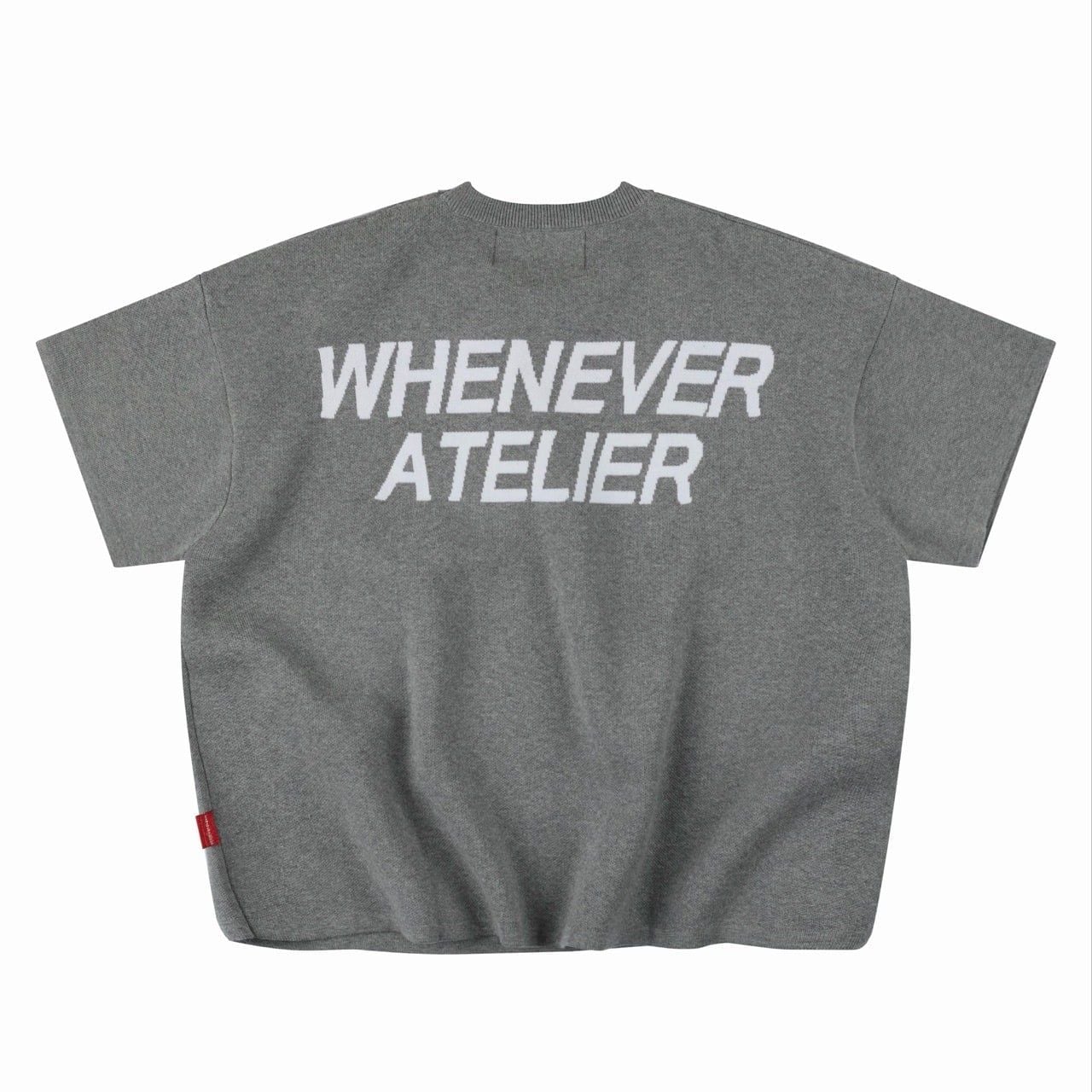 ÁO DỆT LEN “WHENEVER“ SIGNATURE KNIT T-SHIRT / GREY