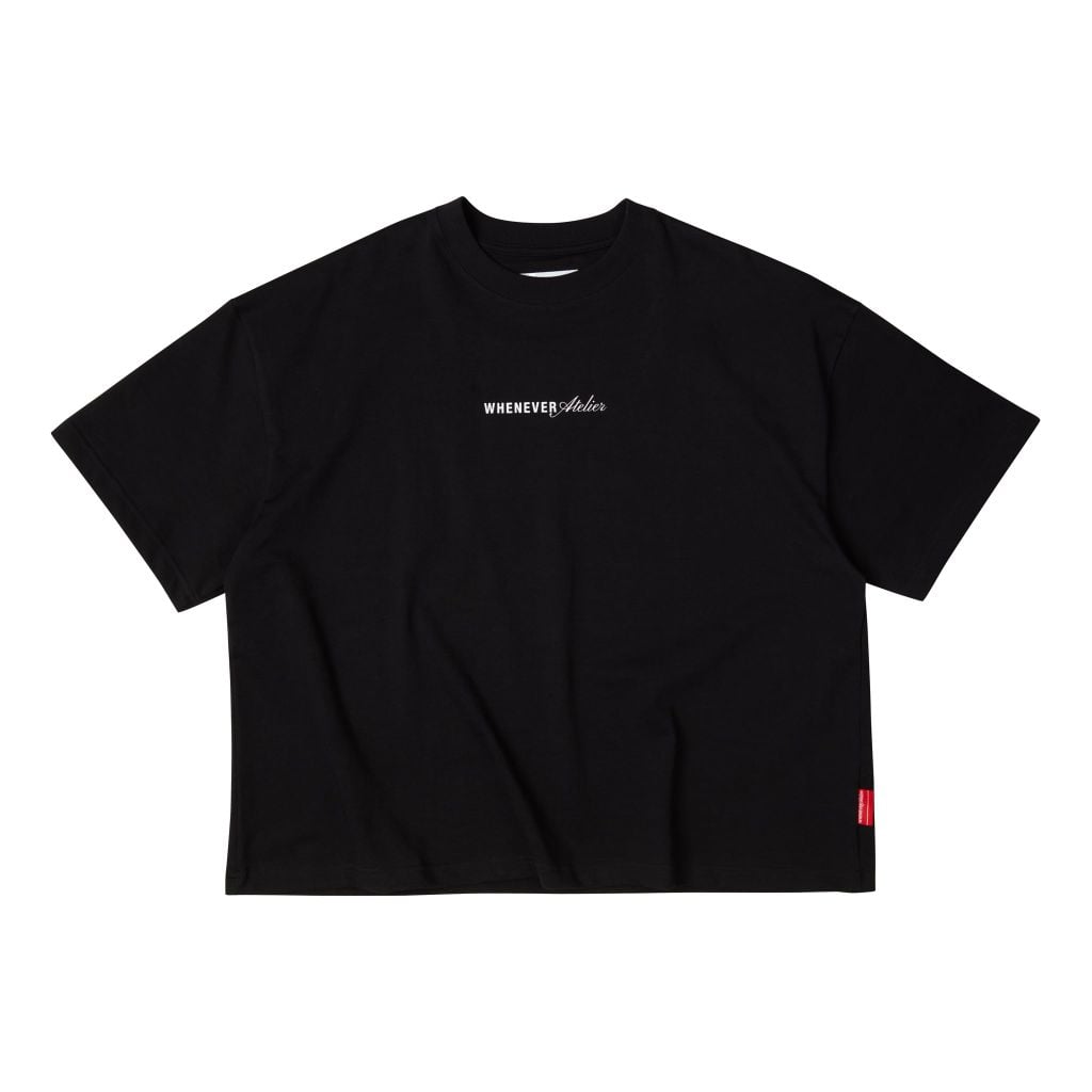 “WHENEVER” NY BASIC T-SHIRT / BLACK