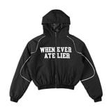 ÁO KHOÁC ''WHENEVER'' EMBROIDERED NYLON JACKET / BLACK