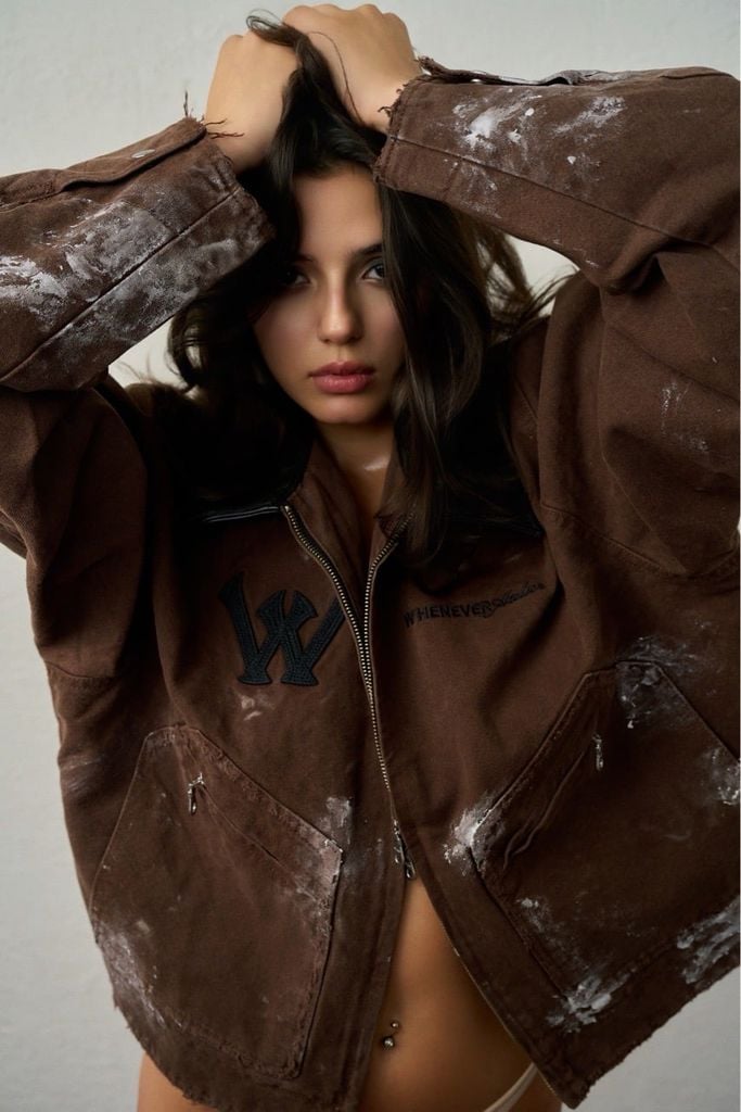 ÁO KHOÁC "WHENEVER" PAINTED JACKET / BROWN
