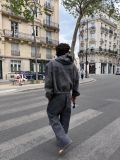 ÁO KHOÁC "WHENEVER" CHASING DREAMS WASHED ZIP HOODIE/ VINTAGE GREY