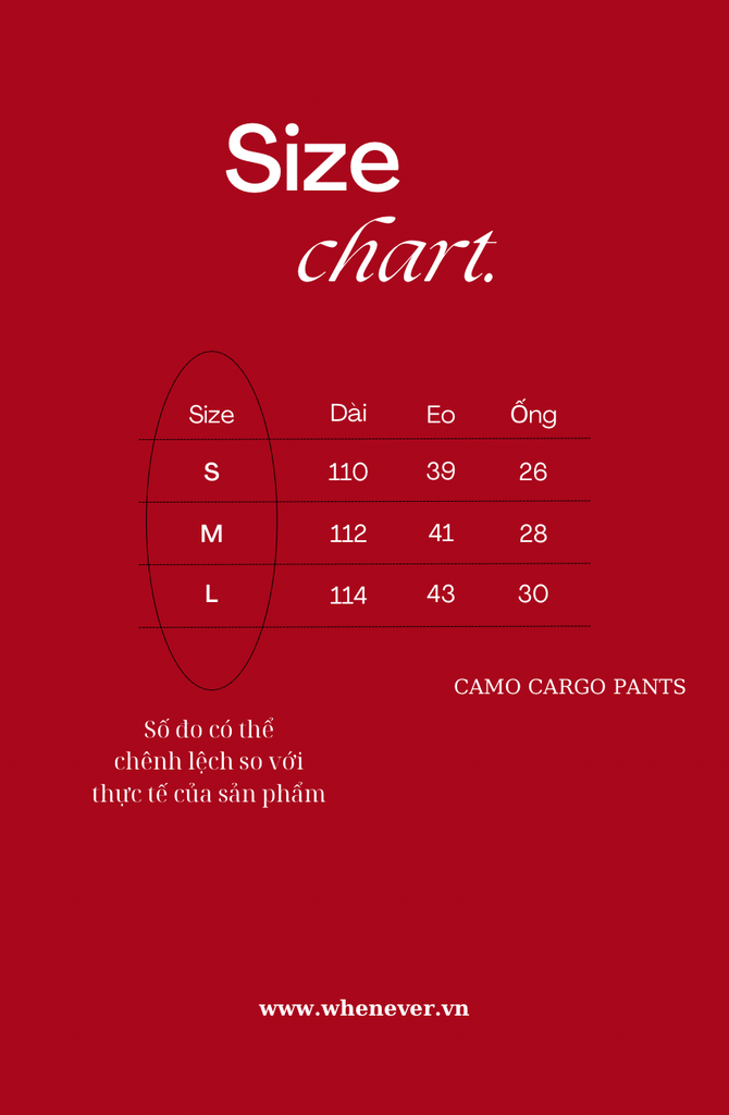 QUẦN DÀI “WHENEVER” CAMO CARGO PANTS