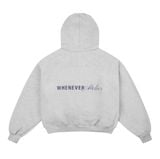 "WHENEVER" LA HOODIE / PREMIUM GREY