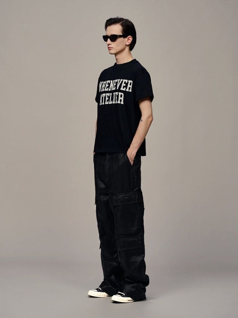 ÁO “WHENEVER” BASIC LOGO VER2 T-SHIRT / BLACK