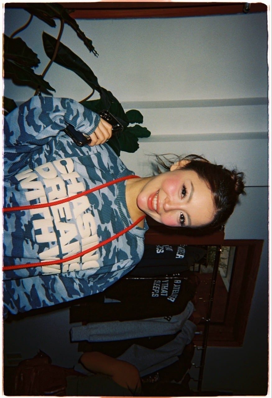 ÁO TAY DÀI  “WHENEVER” WAFFLE CAMO LONG SLEEVES / BLUE