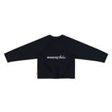 "WHENEVER" BASIC RAGLAN LONGSLEEVE T-SHIRT / BLACK