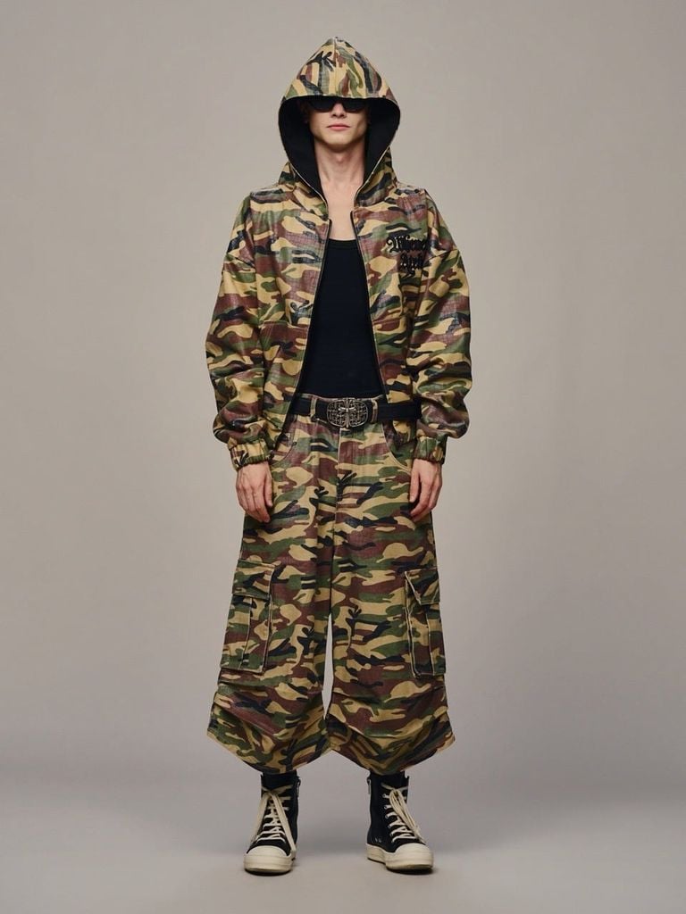 QUẦN “WHENEVER” CROC CAMO BAGGY SHORTS