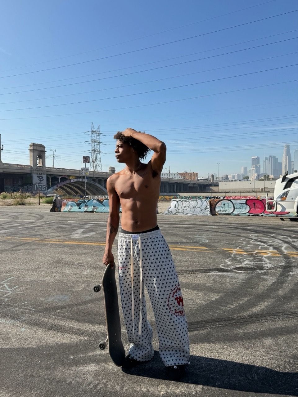 “WHENEVER” SUPER STAR SWEATPANTS / PREMIUM GREY