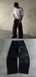 QUẦN DÀI "WHENEVER" DOUBLE-KNEE LEATHER PANTS / BLACK