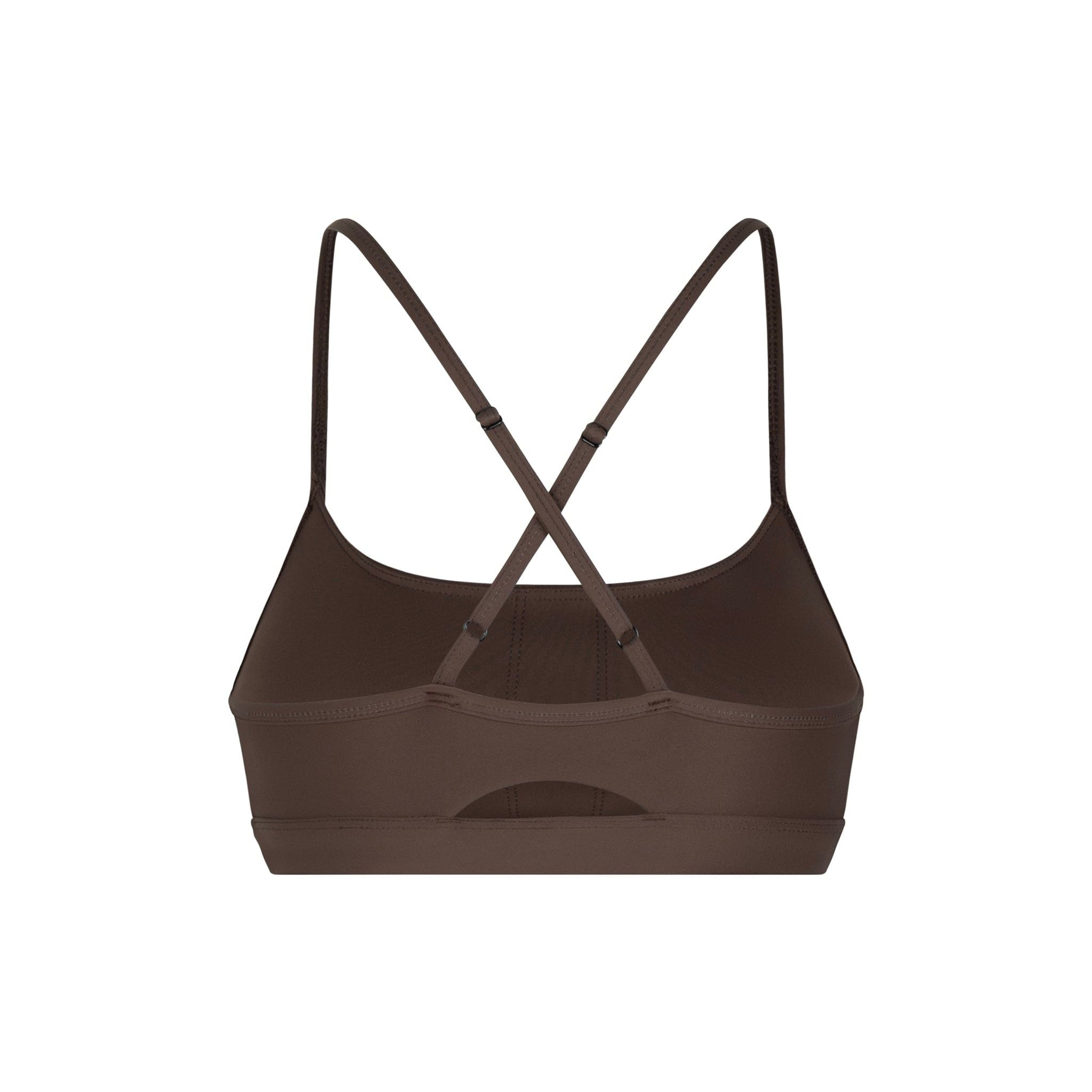 "WHENEVER" BASIC RACERBACK BRA / CHOCO