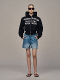 ÁO KHOÁC “WHENEVER” SS26 CROPPED ZIP-UP HOODIE / BLACK