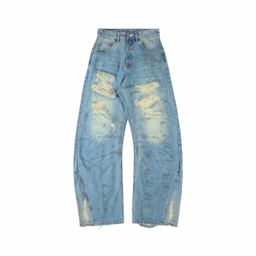 QUẦN DÀI "WHENEVER" DISTRESSED BAGGY JEANS / VINTAGE BLUE