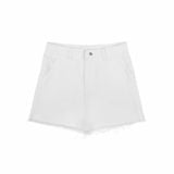 QUẦN "WHENEVER" SIGNATURE WASHED DENIM SHORTS / WHITE