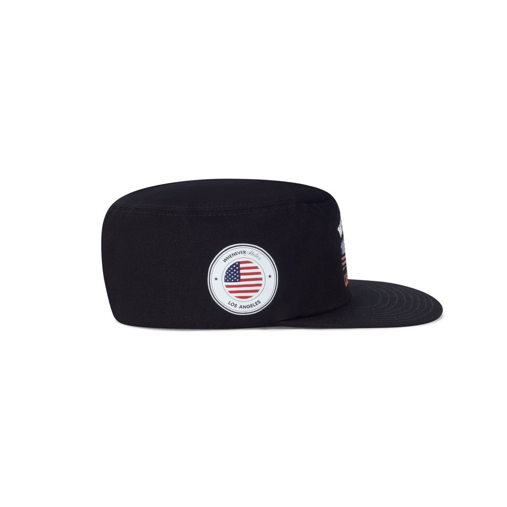 "WHENEVER " LA PILLBOX CAP / BLACK