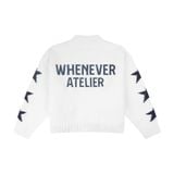 “WHENEVER” STAR CARDIGAN / WHITE