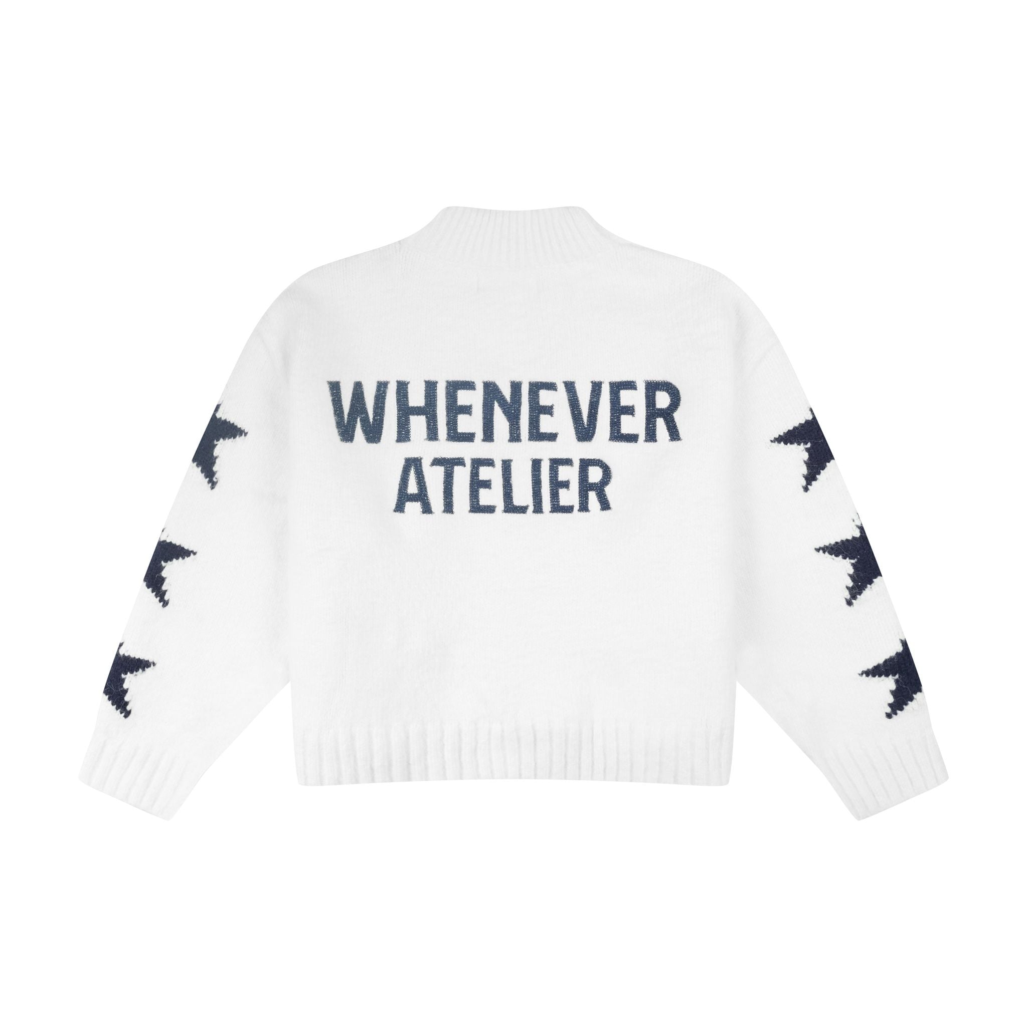 “WHENEVER” STAR CARDIGAN / WHITE
