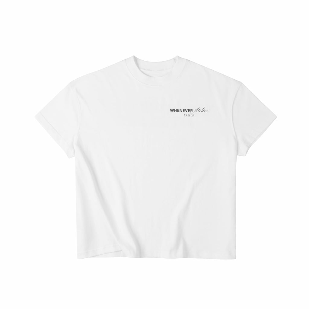 ÁO "WHENEVER" LOGO SS26 T-SHIRT / WHITE