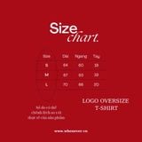 “ WHENEVER “ LOGO OVERSIZE T-SHIRT / NAVY