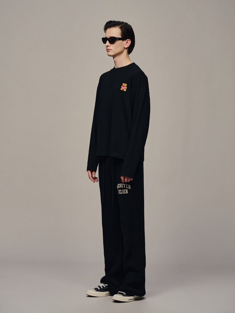 ÁO “WHENEVER” LITTLE BEAR LONGSLEEVES T-SHIRT / BLACK