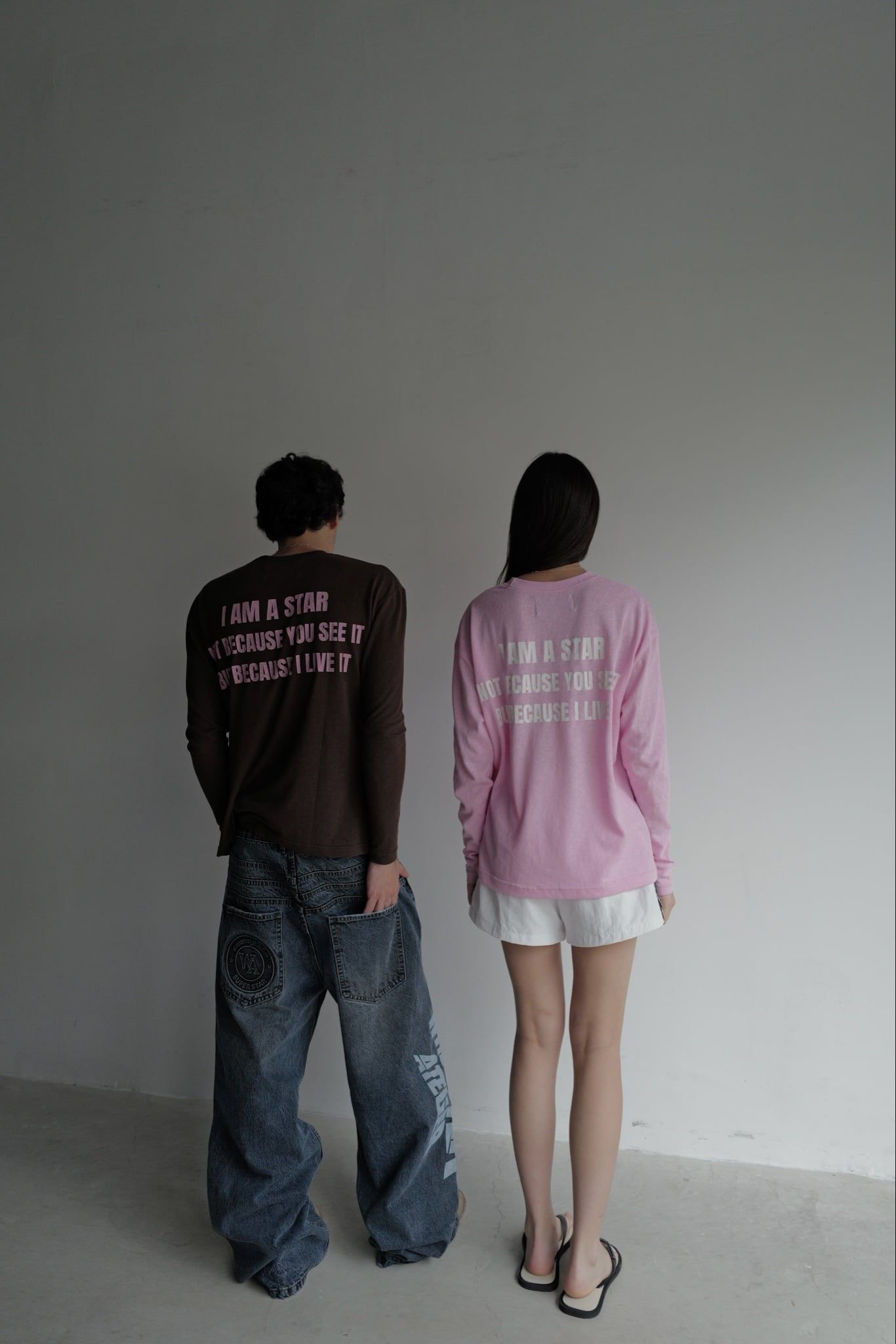 Áo tay dài "WHENEVER" STAR MANIFESTO LONGSLEEVES/ BROWN
