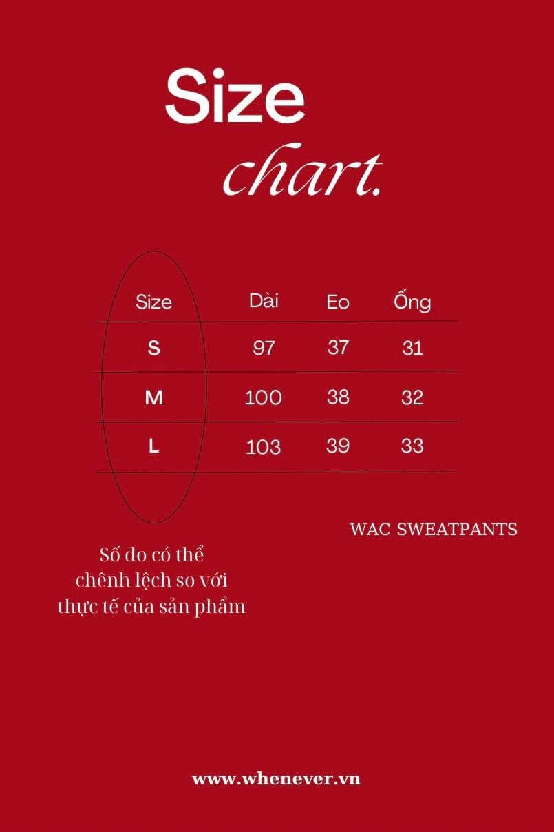 QUẦN DÀI "WHENEVER" WAC SWEATPANTS/ GREY