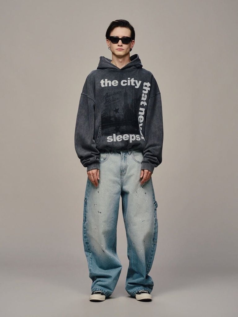 QUẦN DÀI “WHENEVER” ATELIER MARKS DENIM / WASH BLUE
