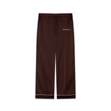 "WHENEVER" BỘ ÁO VÀ QUẦN DÀI SATIN LONG PAJAMA SHIRT + PANTS  / BROWN