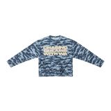 ÁO TAY DÀI  “WHENEVER” WAFFLE CAMO LONG SLEEVES / BLUE