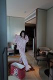 "WHENEVER" BỘ ÁO VÀ QUẦN DÀI SATIN LONG PAJAMA SHIRT + PANTS  / PINK