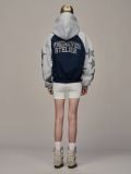 Áo khoác ”WHENEVER” SUPER STAR RAGLAN HOODIE ZIP / NAVY GREY