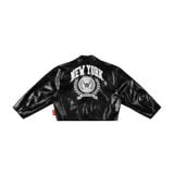 “WHENEVER” NY LEATHER JACKET / BLACK