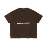 “WHENEVER” BEAR T-SHIRT / BROWN