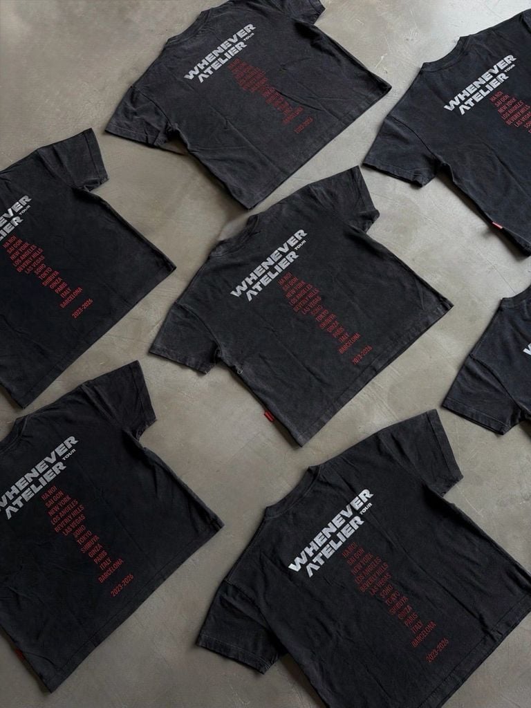 ÁO "WHENEVER" ARC LOGO T-SHIRT / BLACK
