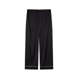 "WHENEVER" BỘ ÁO VÀ QUẦN DÀI SATIN LONG PAJAMA SHIRT + PANTS  / BLACK