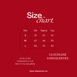 “WHENEVER“ CLOUDLINE LONGSLEEVE / WHITE