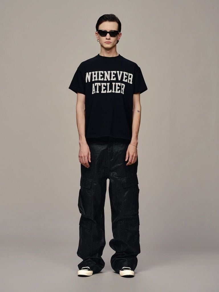 ÁO “WHENEVER” BASIC LOGO VER2 T-SHIRT / BLACK