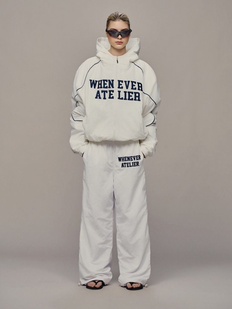 QUẦN DÀI “WHENEVER” SS26 BASIC NYLON PANTS / WHITE
