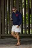 ÁO “WHENEVER” LOGO HALF-ZIP SWEATSHIRT / NAVY