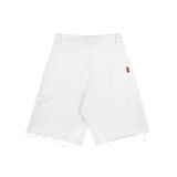 QUẦN NGẮN "WHENEVER" DOUBLE-KNEE BAGGY SHORTS / WHITE