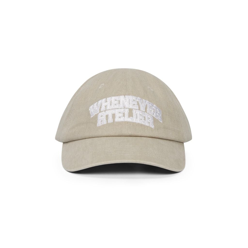 “WHENEVER” WASHED DENIM HAT / CREAM