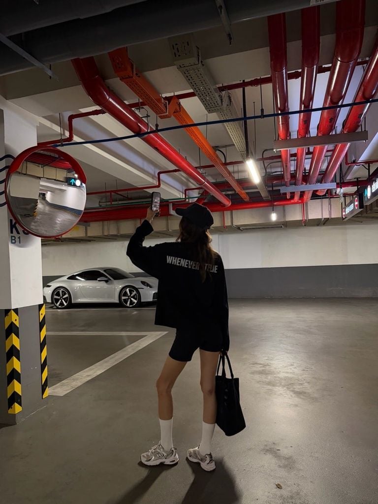 ÁO “WHENEVER” LITTLE BEAR LONGSLEEVES T-SHIRT / BLACK