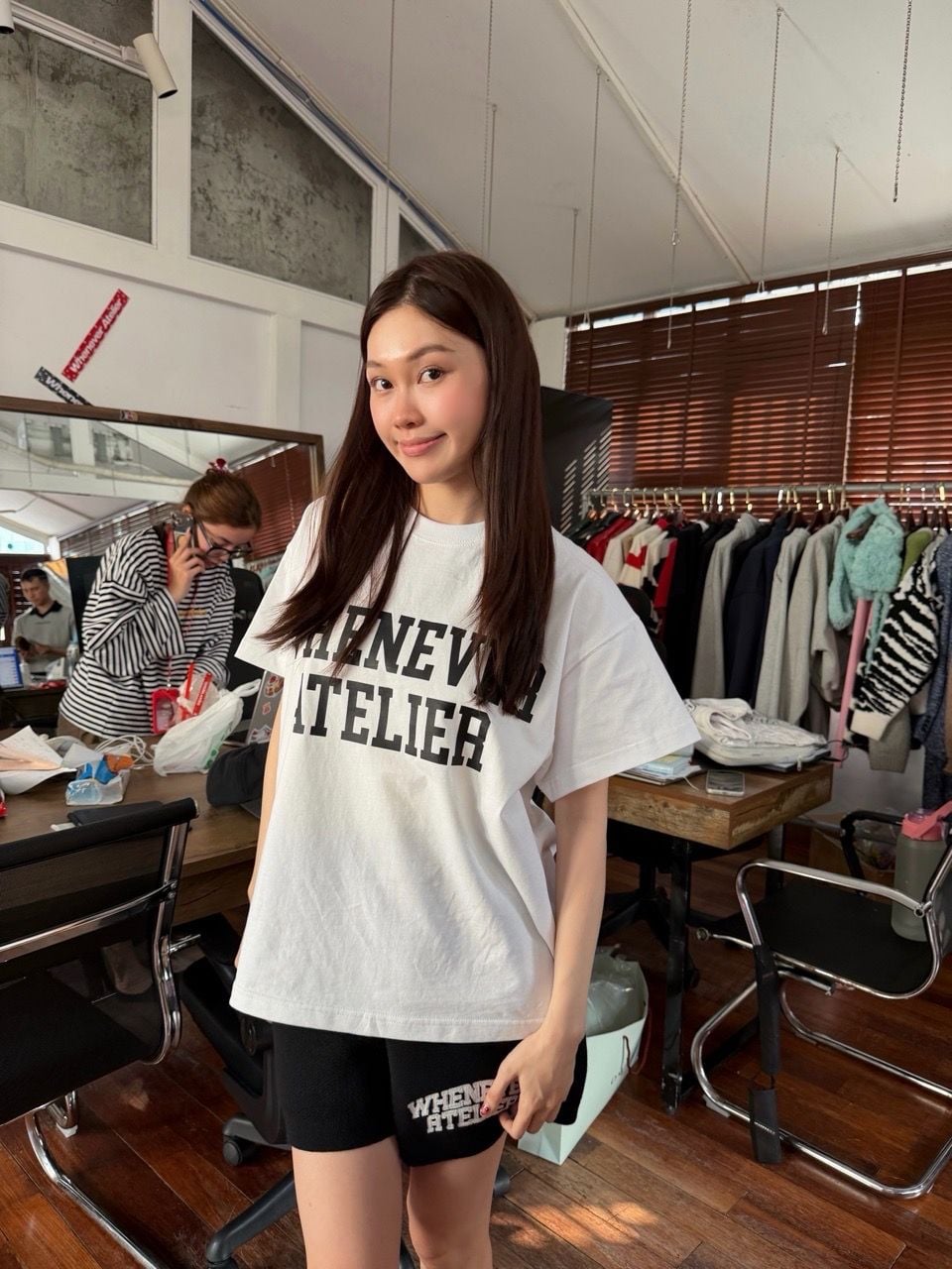 ÁO “WHENEVER” BASIC LOGO VER2 T-SHIRT / WHITE