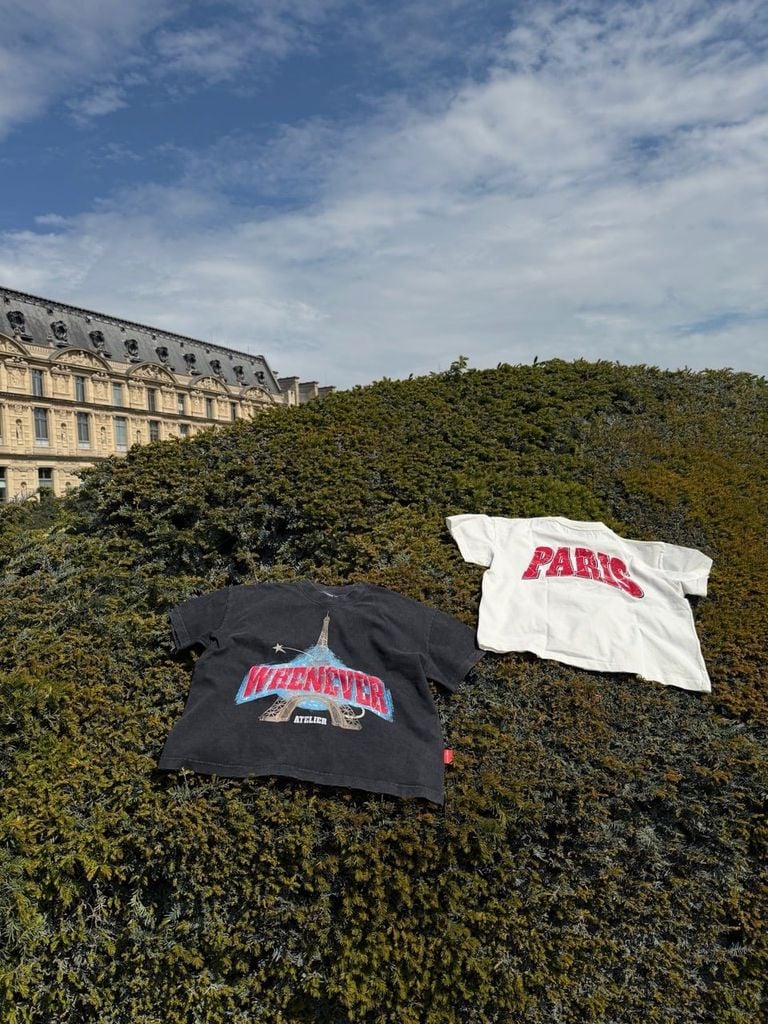 ÁO "WHENEVER" PARIS T-SHIRT / BLACK