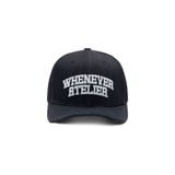 “WHENEVER” LOGO BASIC FITTED CAP / BLUE