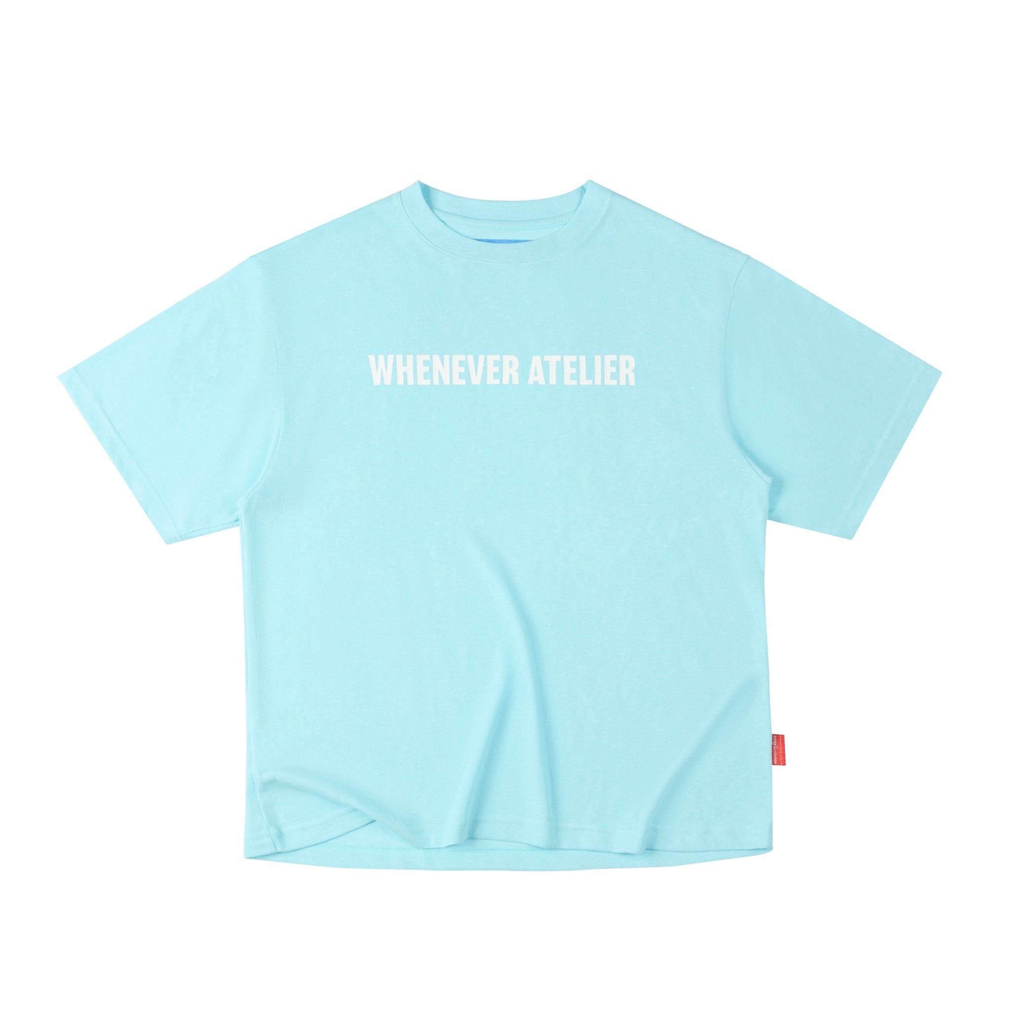 Áo "WHENEVER " STAR MANIFESTO T-SHIRT/ BABY BLUE
