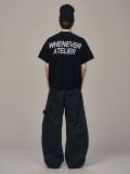 ÁO DỆT LEN “ WHENEVER “ SIGNATURE KNIT T - SHIRT / BLACK