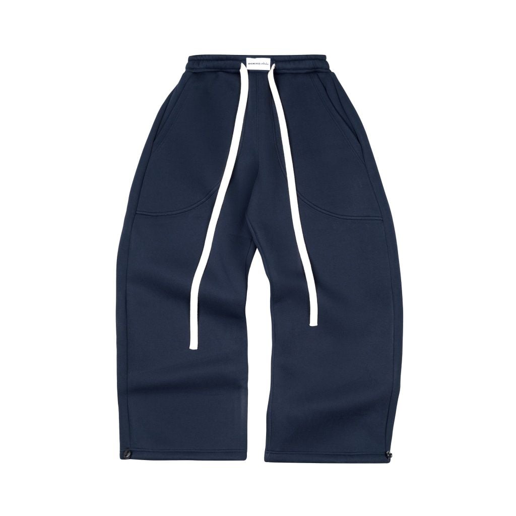 “WHENEVER” ATELIER ORIGIN SWEATPANTS / NAVY