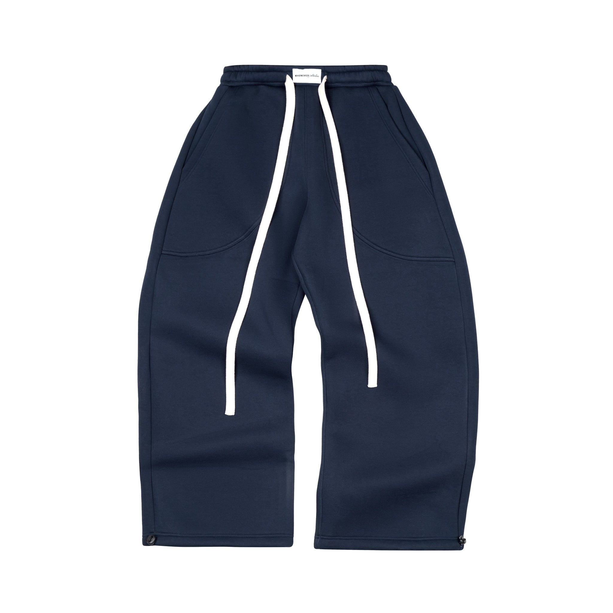 “WHENEVER” ATELIER ORIGIN SWEATPANTS / NAVY