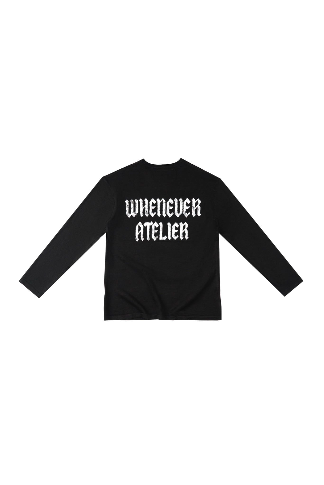 ÁO DỆT LEN TAY DÀI "WHENEVER" STAR BOY LONG SLEEVE T-SHIRT/ BLACK