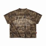 ÁO “WHENEVER” WAFFLE CAMO T-SHIRT / MOSS GREEN